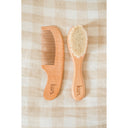 Wooden Baby Brush + Comb Set-Kiin Baby- Tiny Trader - Gold Coast Baby Shop